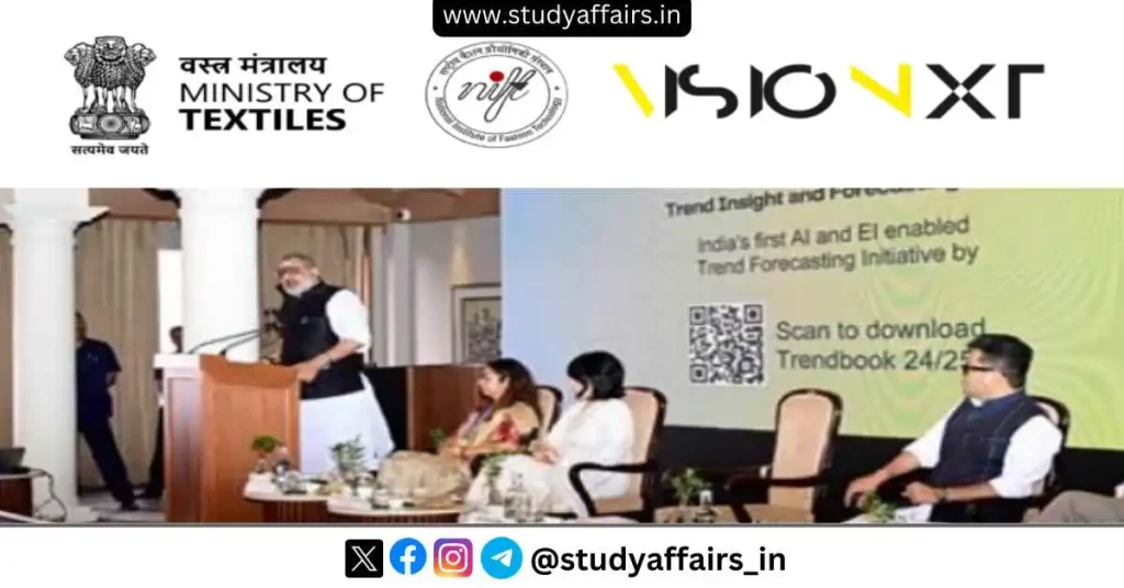 केंद्रीय कपड़ा मंत्री श्री गिरिराज सिंह ने 5 सितंबर, 2024 को एक द्विभाषी वेब पोर्टल VisioNxt का शुभारंभ किया।